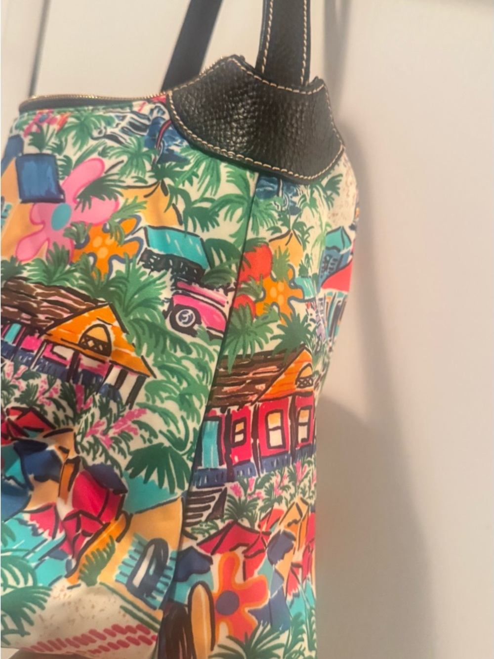 Nylon  Dooney & Bourke Sand Bar Tropical Print Nylon Bag! - Picture 3 of 7